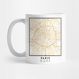 PARIS FRANCE CITY STREET MAP ART Mug